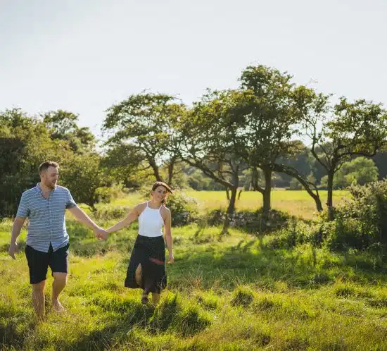 pre-wedding session of laurie and lee ahead of their wedding at Coed y mwstwr hotel