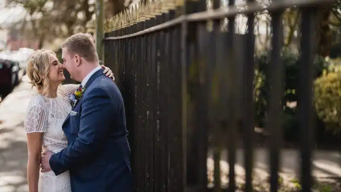 10-Wedding-Photography-at-Stone-Barn-o-Emma-ac-Gavin-Lewis-Fackrell-Photography Bride and groom kissing
