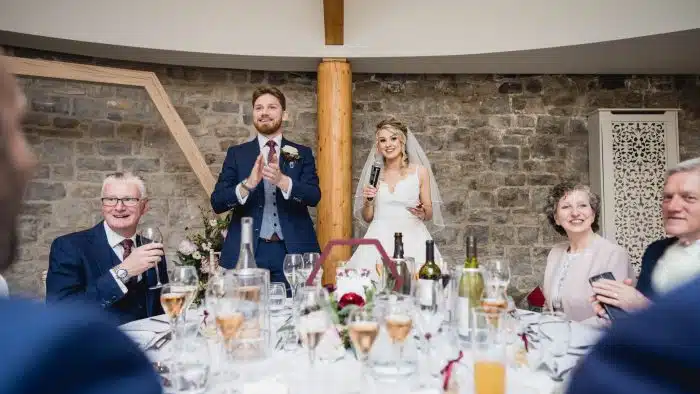 549-Wedding-Photography-at-St-Tewdrics-House-Chepstow-Jess-Luke-Lewis-Fackrell-Photography Speeches by bride and groom