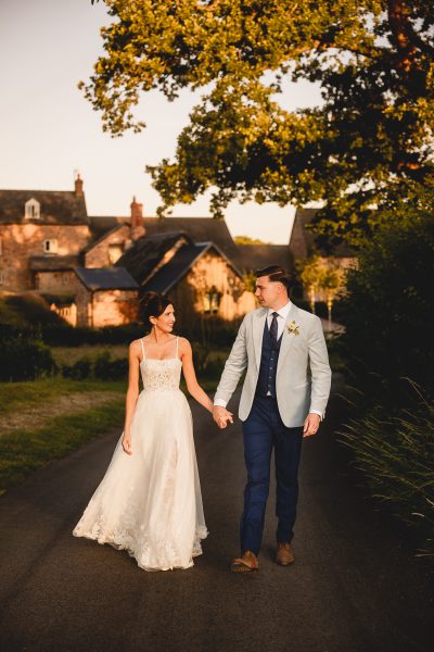 Llantilio House newly married couple.